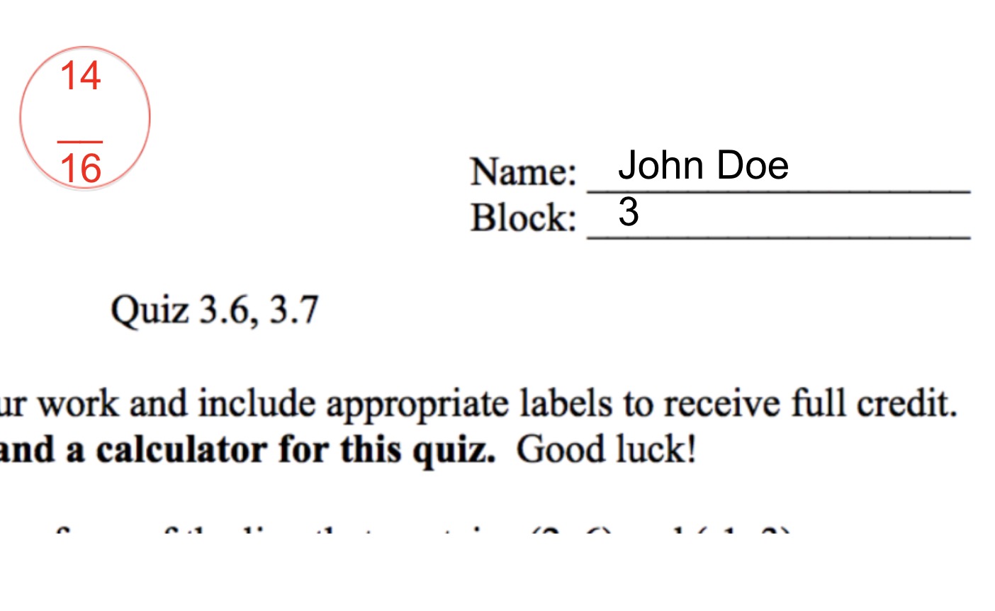 John Doe Quiz